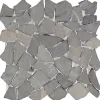 Mosaikfliese 'Bruch' Naturstein schwarz 28 x 28 cm