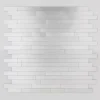 Mosaikfliese 'Easyglue' selbstklebend Aluminium silberfarben 30 x 30,5 cm