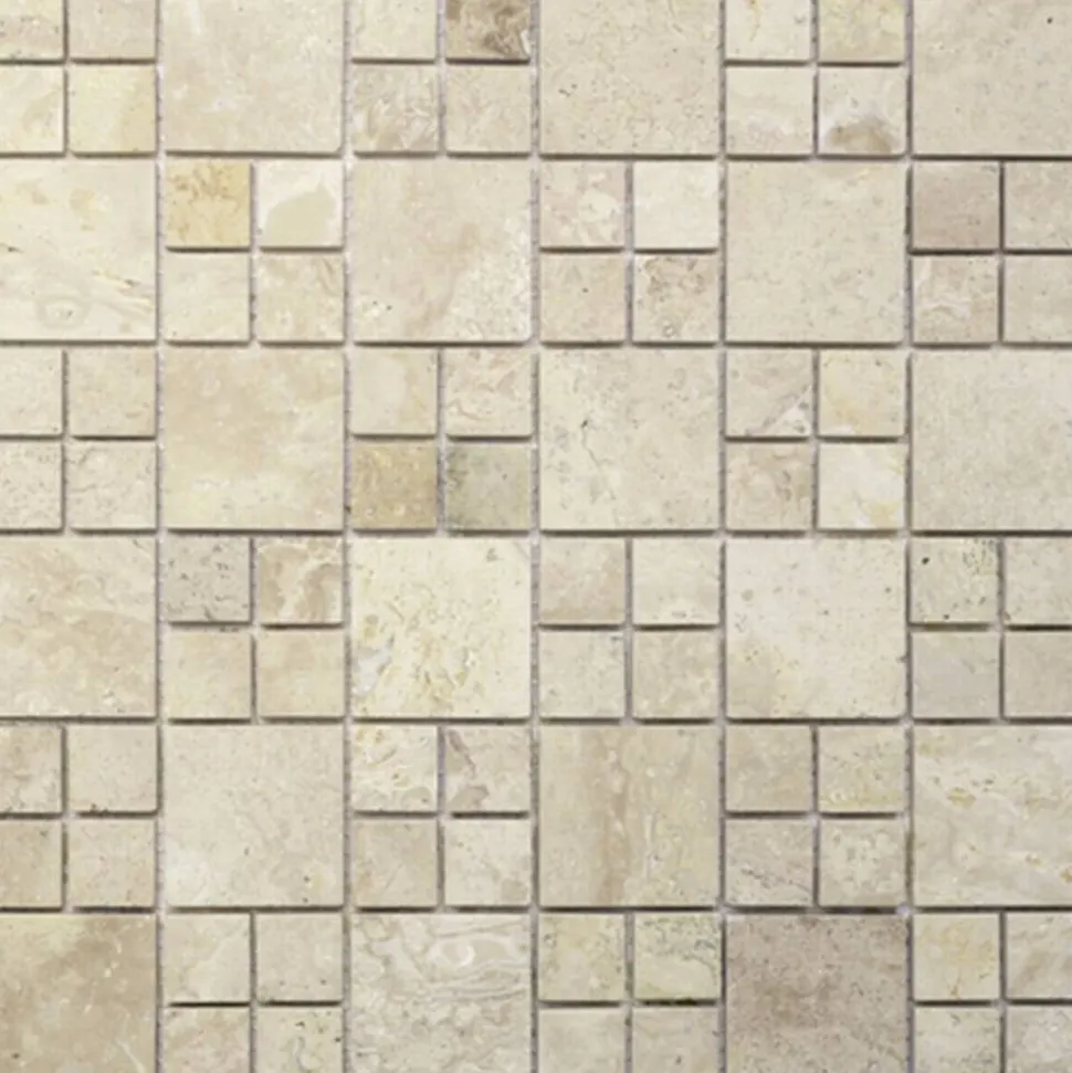 Mosaikfliese 'Elegance ' Naturstein beige 30 x 30 cm