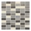Mosaikfliese 'Kesme' Feinsteinzeug grau 29,5 x 29,5 cm