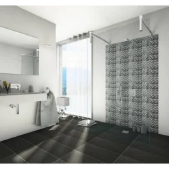 Mosaikfliese 'Nexo' Materialmix grau 30 x 30 cm