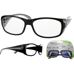 Multidistanz-Schutzbrille 'Tech 3in1 350' schwarz + 3,50 Dioptrien