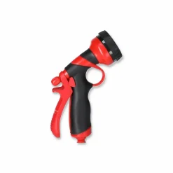 Multifunktionsbrause mit 8 Strahlarten, rot/schwarz 1/2