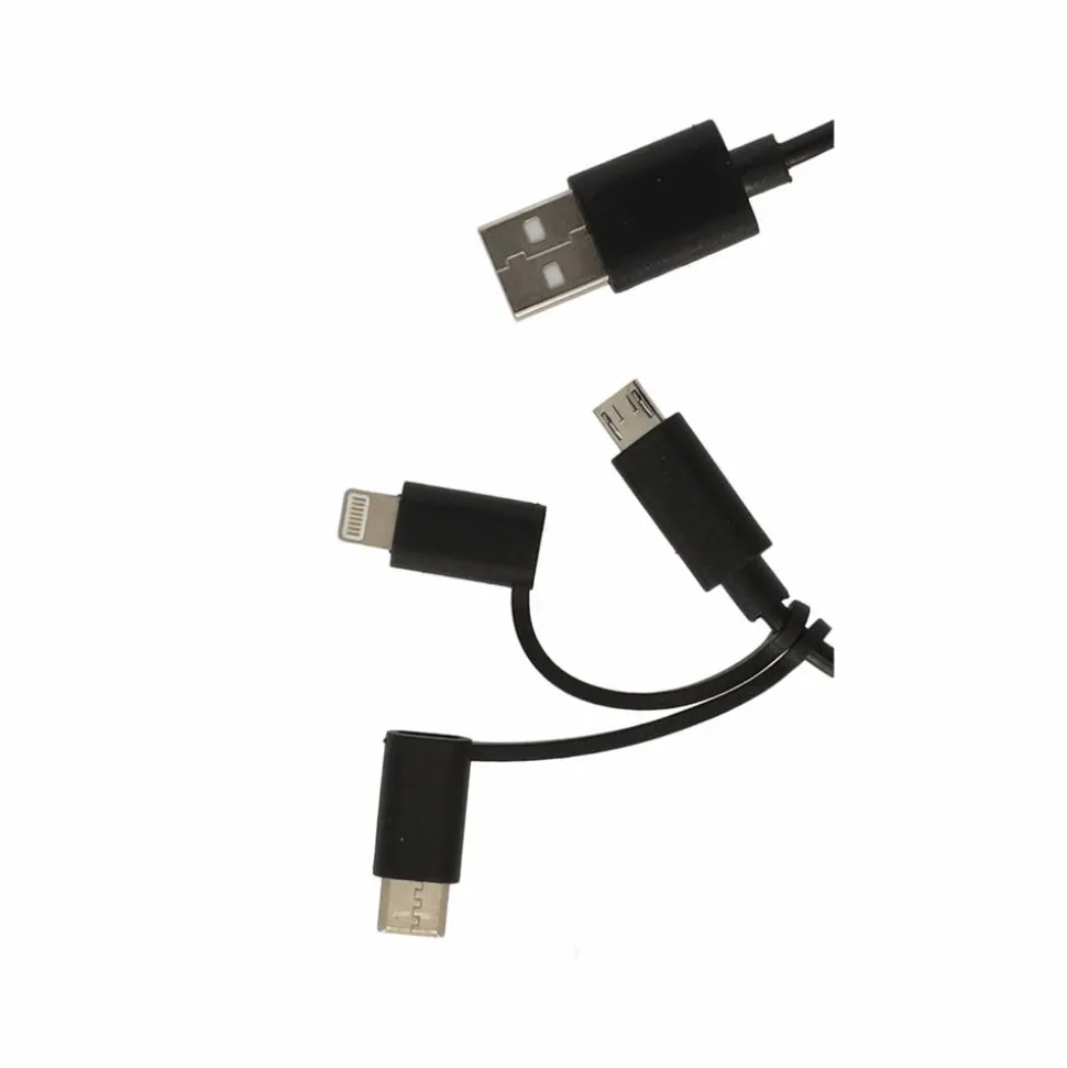 Multi-Ladekabel 3-in-1 schwarz 1 m