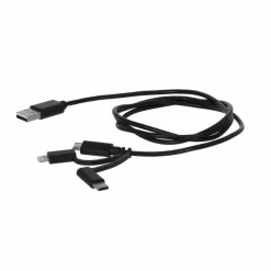 Multi-Ladekabel 3-in-1 schwarz 1 m
