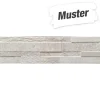 Muster zur Wandfliese 'Quarzi' Feinsteinzeug weiß 15 x 61 cm