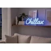 Neonlicht 'Chillax' blau 31,4 x 11,1 cm