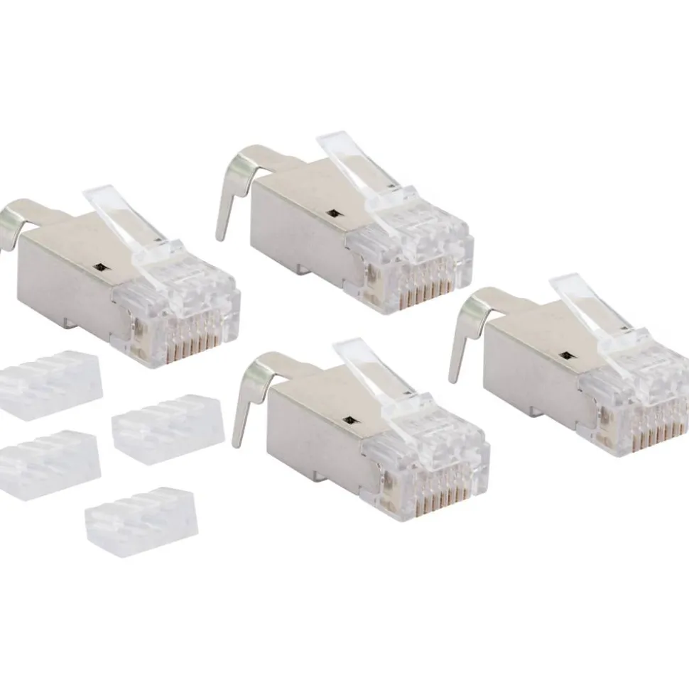 Netzwerkstecker CAT 6A/Cat 7, 4 Stück
