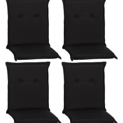 Niedriglehner-Auflagenset 'Trabzon' anthrazit 46 x 98 x 8 cm 4 Stück