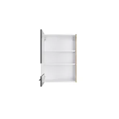 Oberschrank mit Segmentglastür 'Optikomfort Jonte984' anthrazit/eichefarben 50 x 70,4 x 34,9 cm