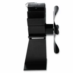 Ofen-Ventilator schwarz 20,5 x 19,3 x 12 cm