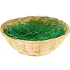 Osterkorb mit Ostergras Ø 20 cm beige
