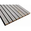 Outdoor-Akustik-Paneel 'HydroLine' Thermo Fichte geölt basaltgrau 2380 x 561 x 25 mm