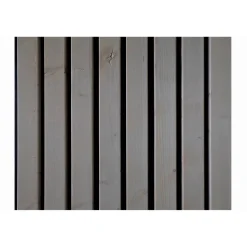 Outdoor-Akustik-Paneel 'HydroLine' Thermo Fichte geölt basaltgrau 2380 x 561 x 25 mm