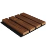 Outdoor-Akustikpaneel 'HydroLine' Thermo-Fichte marone geölt 2380 x 561 x 25 mm
