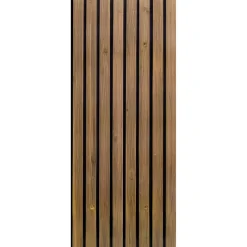 Outdoor-Akustikpaneel 'HydroLine' Thermo-Fichte marone geölt 2380 x 561 x 25 mm