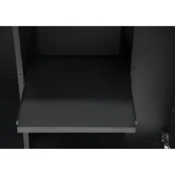 Outdoorküche Edelstahl schwarz 120 x 90 x 67 cm
