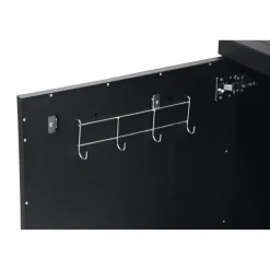 Outdoorküche Edelstahl schwarz 120 x 90 x 67 cm