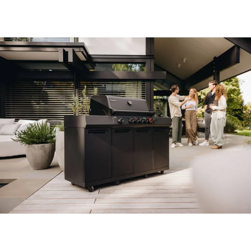 Outdoor-Küche 'Uniq 4 IK Cruster' anthrazit 155 x 120 x 65,5 cm