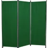 Paravent 3-teilig Bezug Polyethylen grün 165 x 171 cm