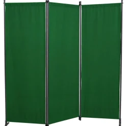 Paravent 3-teilig Bezug Swingtex Polyacryl grün 165 x 171 cm