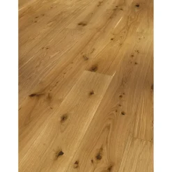 Parkett 'Basic 11-5' Eiche Rustikal gebürstet naturgeölt 11,5 mm