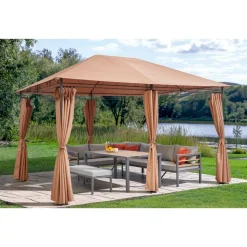 Pavillon 'Bianca' terracottafarben 392 x 293 x 270 cm