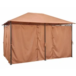 Pavillon 'Bianca' terracottafarben 392 x 293 x 270 cm