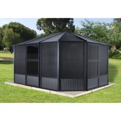 Pavillon 'Charleston' anthrazit 384 x 384 x 281 cm