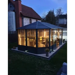 Pavillon 'Charleston' anthrazit 384 x 384 x 281 cm