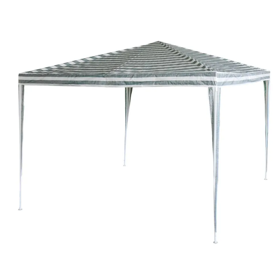 Pavillon grün/weiß 300 x 300 x 250 cm