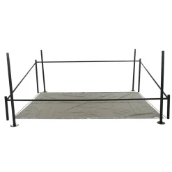Pavillon 'Levino' hellgrau 300 x 400 cm