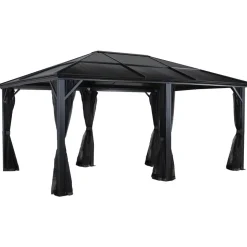 Pavillon 'Meridien 12 x 16' anthrazit 365 x 485 x 270 cm