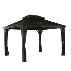 Pavillon 'Messina 10 x 12' anthrazit 298 x 363 x 291 cm
