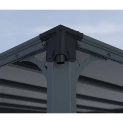Pavillon 'Milano' anthrazit 309 x 426 cm Polycarbonat grau