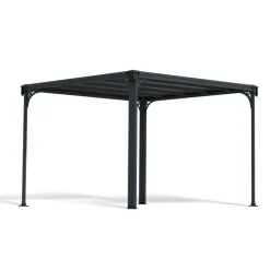 Pavillon 'Milano' anthrazit 309 x 309 cm Polycarbonat grau