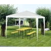 Pavillon weiß 300 x 300 x 250 cm