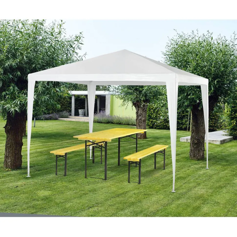 Pavillon weiß 300 x 300 x 250 cm