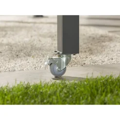 Pavillon 'Zora' grau 290 x 230 x 290 - 560 cm, ausziehbar