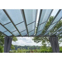 Pavillon 'Eva' grau 300 x 300 x 226 cm