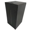 Pelletbox mit Rollen 37 x 74 x 37 cm schwarz