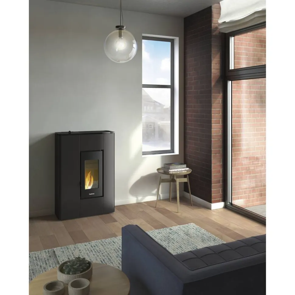 Pelletofen 'Atrium 5' Stahl anthrazit 2,5 - 5,2 kW