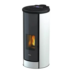 Pelletofen 'Breeze' weiß 52,8 x 114 x 60 cm 2,4 - 9,1 kW, WiFi