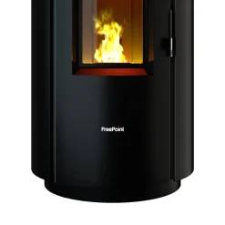 Pelletofen 'Chrome 7' Stahl schwarz 2,5 - 7,7 kW