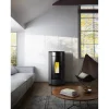 Pelletofen 'Globe' Stahl schwarz 10,5 kW