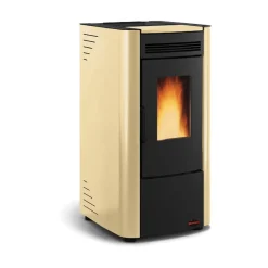 Pelletofen 'Ketty' Stahl schwarz/beige 6,3 kW