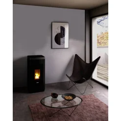 Pelletofen 'Life 9' Stahl titanium 2,5 - 8,5 kW
