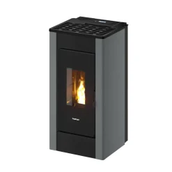Pelletofen 'Sharp' Stahl titanium 2,5 - 7 kW