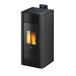 Pelletofen 'Tesis 23' wassergeführt, Stahl anthrazit 4,7 - 22,8 kW
