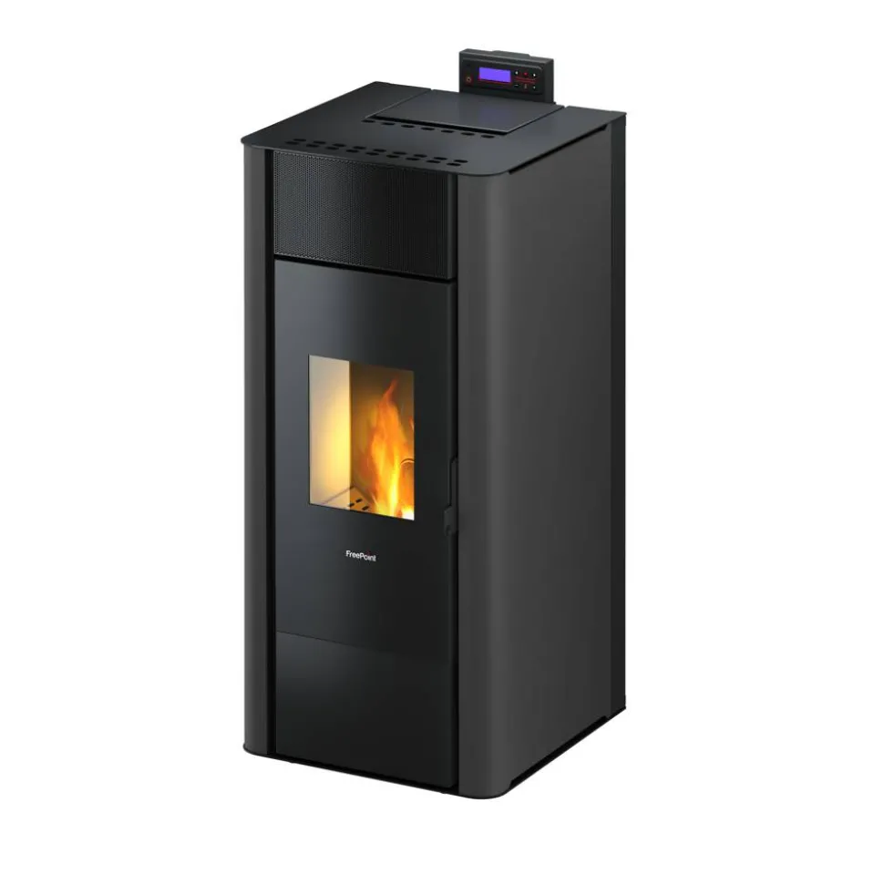 Pelletofen 'Tesis 23' wassergeführt, Stahl anthrazit 4,7 - 22,8 kW